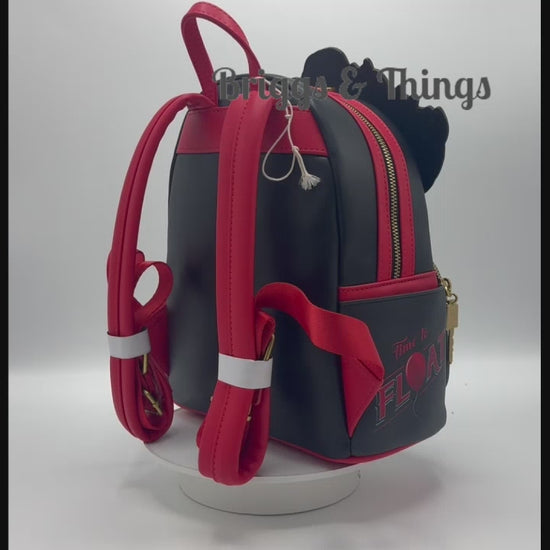 Loungefly Pennywise Derry Mini Backpack IT Light Up Cosplay Bag Video