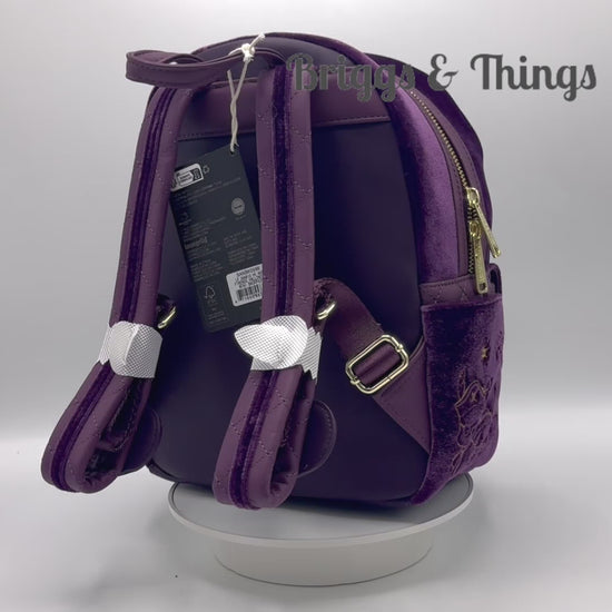 Loungefly Hello Kitty Halloween Costume Mini Backpack Sanrio Velvet Bag Video