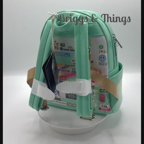 Loungefly Fillmore Mini Backpack Disney Pixar Cars Cosplay Bag Video