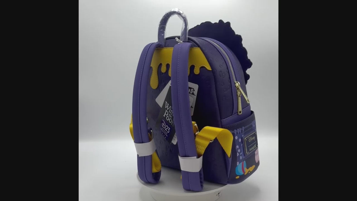 Loungefly D23 Winnie the Pooh Mini Backpack Heffalumps Bag Video