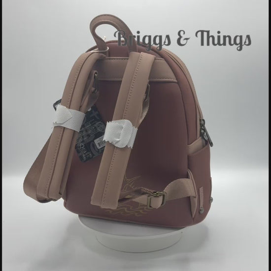 Loungefly Jack Sparrow Cosplay Mini Backpack Pirates of the Caribbean Bag Video