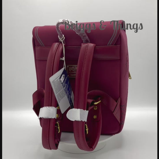 Loungefly Harry Potter Satchel Mini Backpack Glasses Flap Bag Video