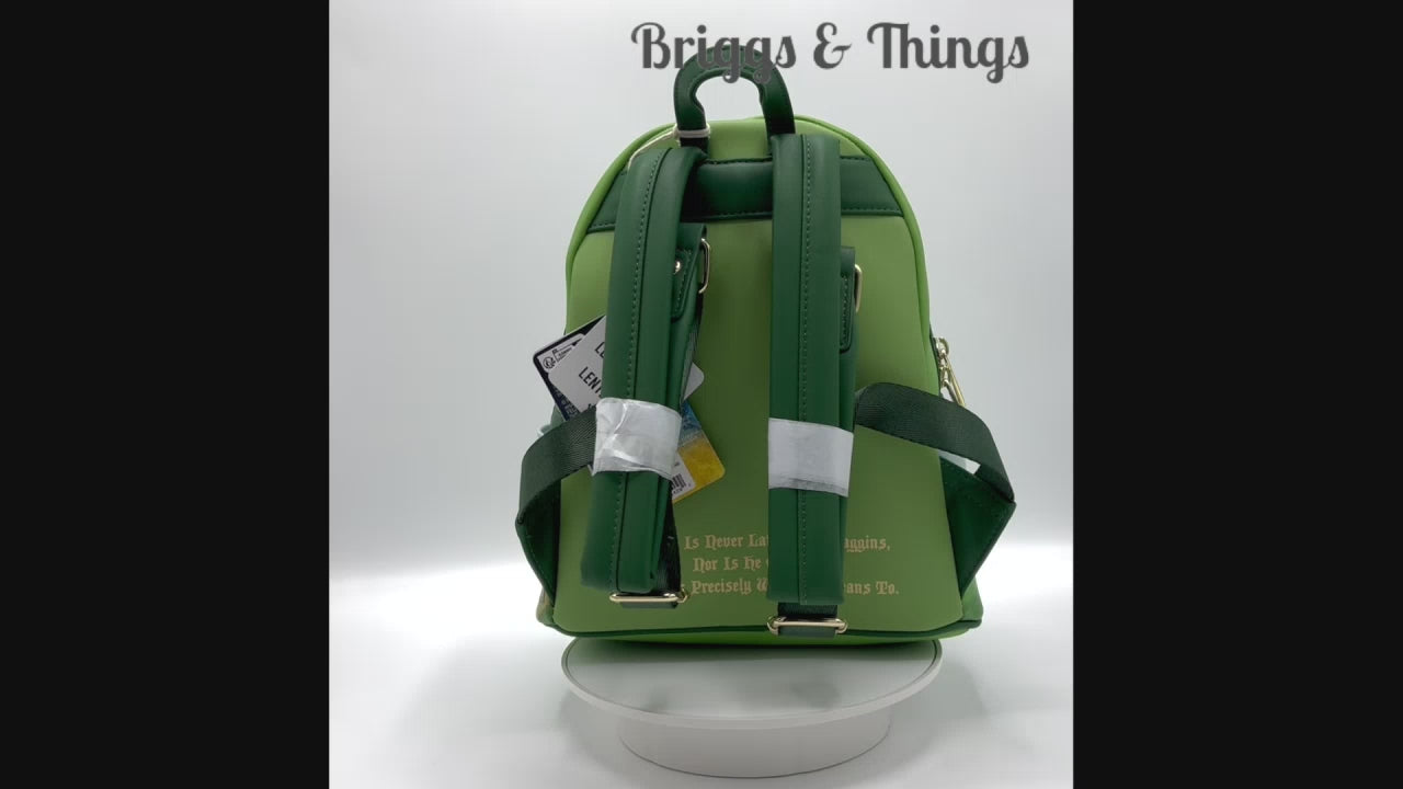 Loungefly Lord of the Rings Mini Backpack The Shire Hobbiton Bag End Video