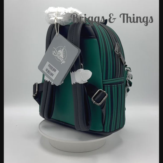 Loungefly Ghost Host Mini Backpack Disney Parks Haunted Mansion Bag Video