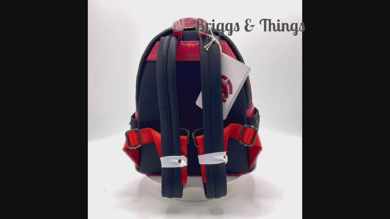 Loungefly Rocky Horror Picture Show Mini Backpack Lips Bag Video