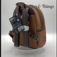 Loungefly Stitch Brown Debossed Mini Backpack Disney Hawaiian Bag Video