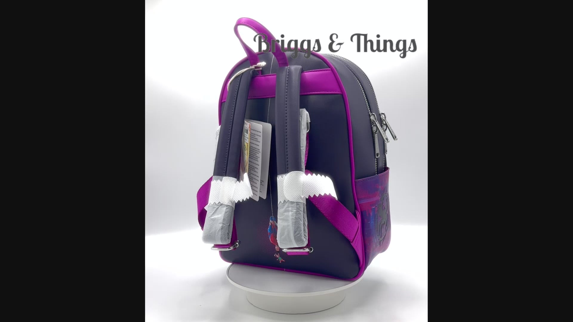 Loungefly Spiderman Across The Spider Verse Mini Backpack Marvel Bag Video