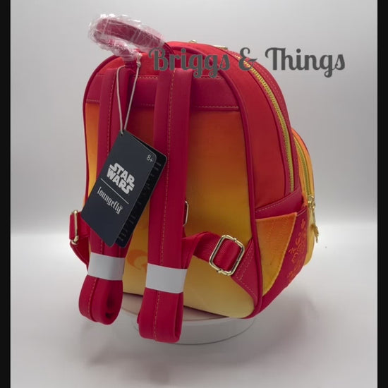 Loungefly Padme Amidala Handmaiden Mini Backpack Star Wars Bag Video