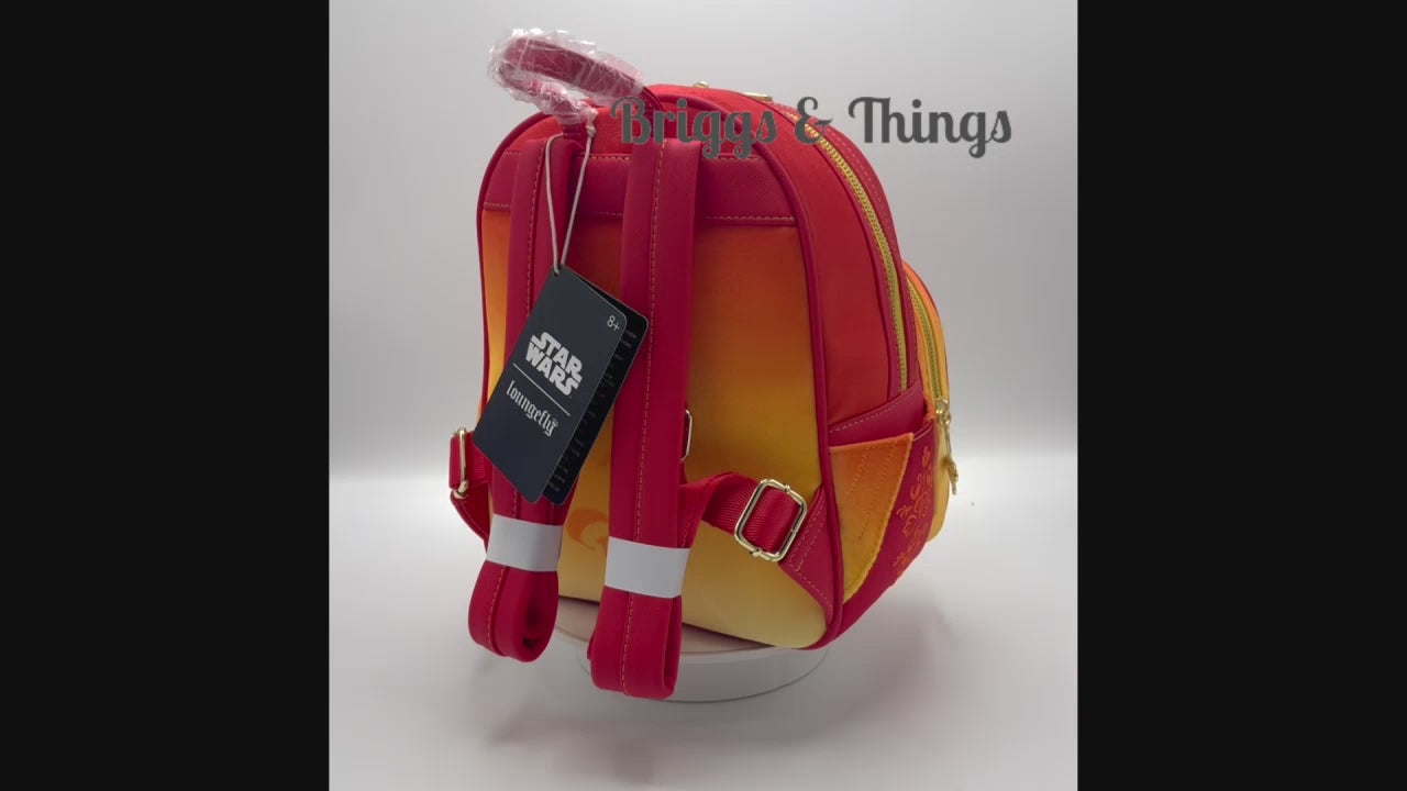 Loungefly Padme Amidala Handmaiden Mini Backpack Star Wars Bag Video