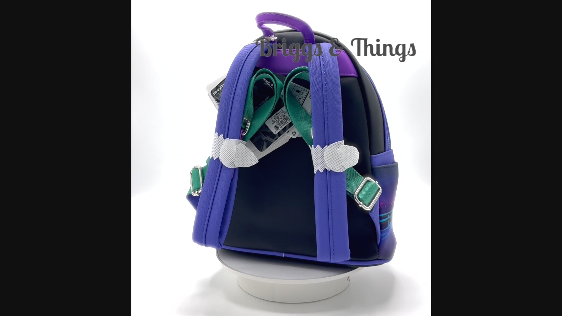 Loungefly Lightning McQueen Sally Night Mini Backpack Light Up Bag Video