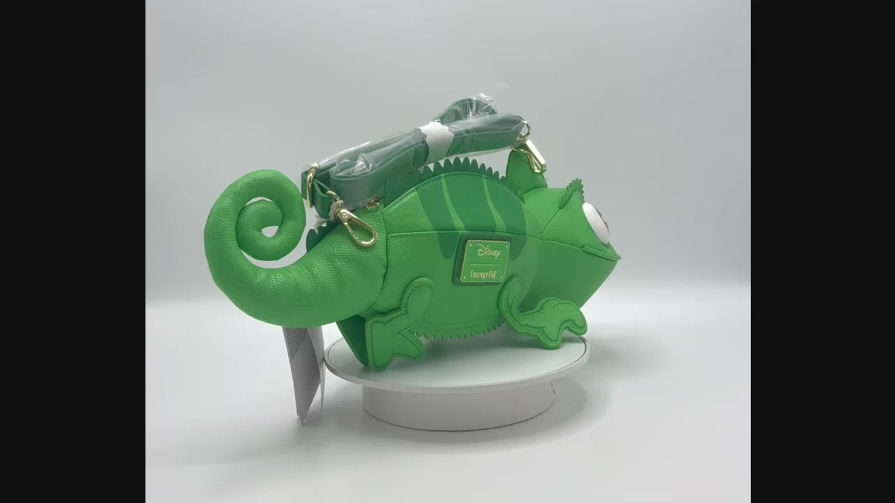 Loungefly Pascal Figural Crossbody Disney Tangled Bag Video