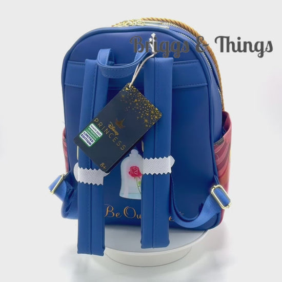 Loungefly Beauty and the Beast Ballroom Mini Backpack WonderCon Bag Video