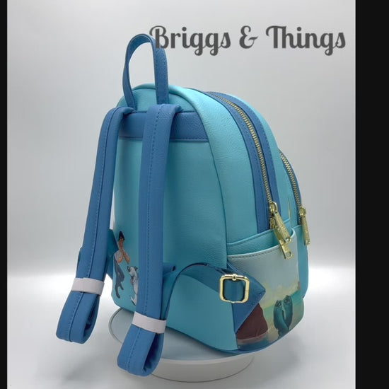 Loungefly Ariel Rock Splash Scene Mini Backpack The Little Mermaid Bag Video