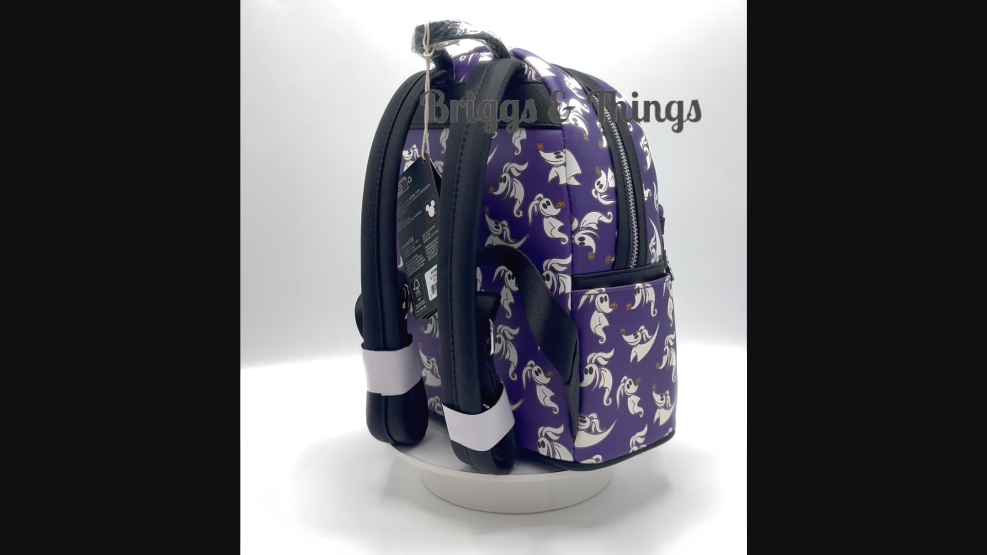Loungefly Zero AOP Mini Backpack Nightmare Before Christmas Bag Video