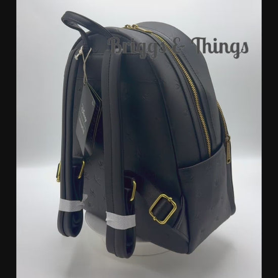 Loungefly Captain Jack Sparrow Mini Backpack Pirates Skull Bag Video