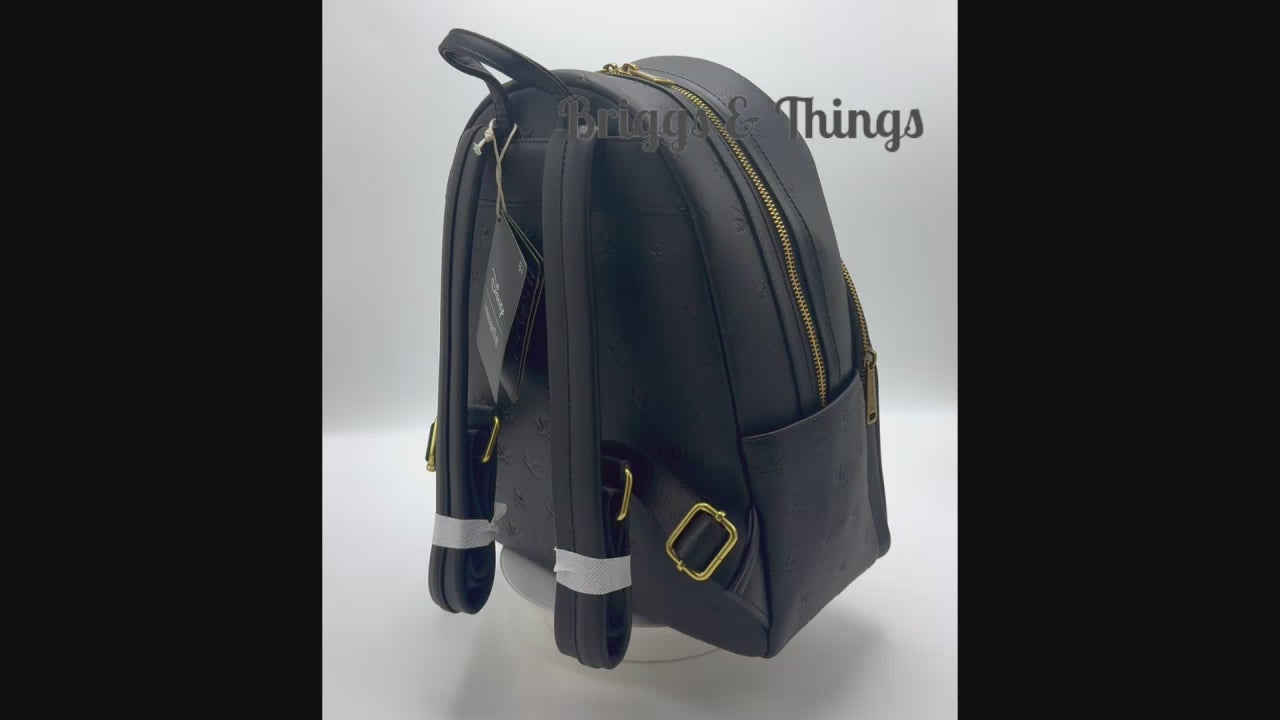 Loungefly Captain Jack Sparrow Mini Backpack Pirates Skull Bag Video