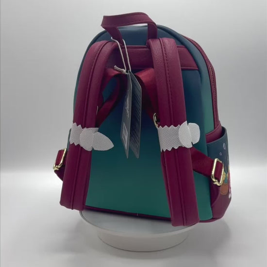 Loungefly Be Our Guest Mini Backpack Disney Beauty and the Beast Bag Video