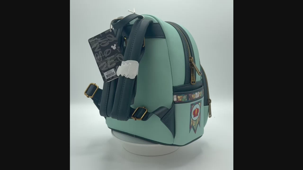 Loungefly Sword in the Stone Stained Glass Mini Backpack Video