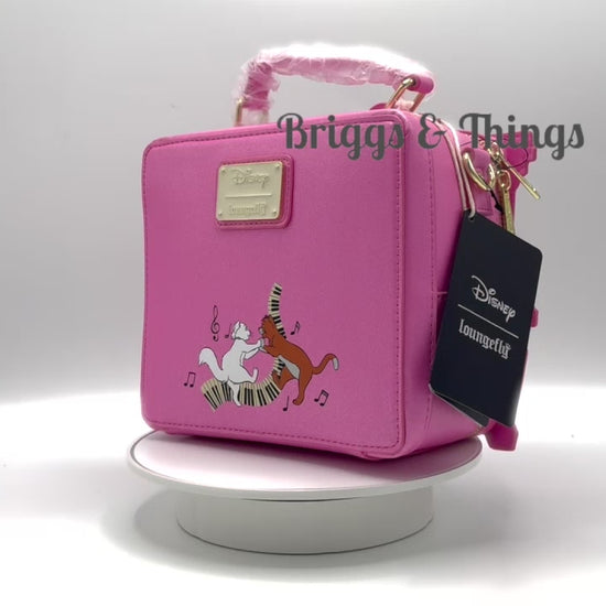 Loungefly Aristocats Piano Crossbody Disney Figural Bag Video