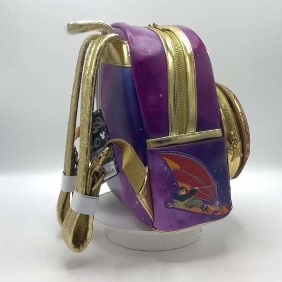 Loungefly Treasure Planet Mini Backpack Disney Jim & Morph Bag Video