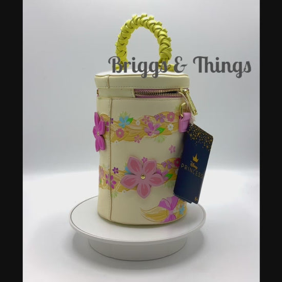Loungefly Tangled Crossbody Disney Princess Rapunzel Hair Bag Video