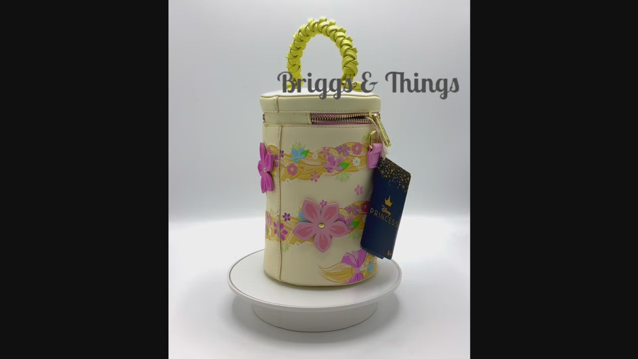 Loungefly Tangled Crossbody Disney Princess Rapunzel Hair Bag Video