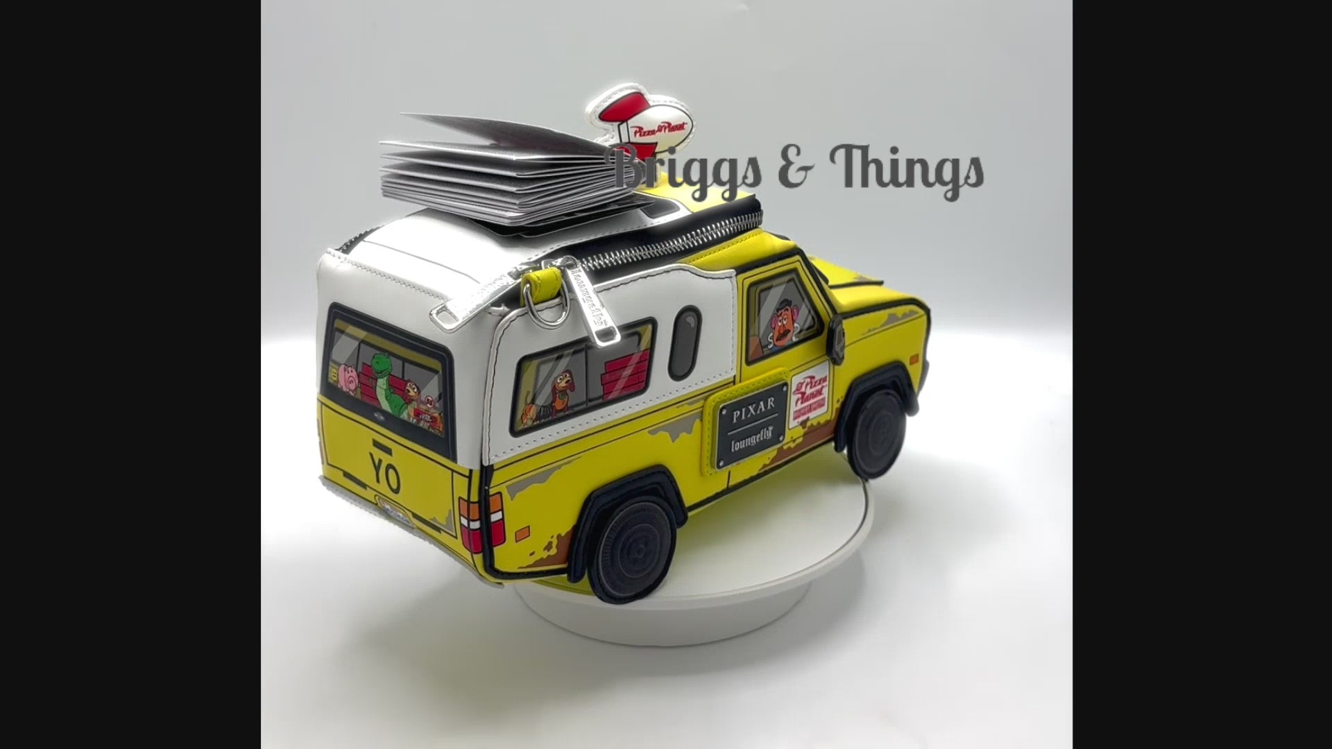 Loungefly Pizza Planet Crossbody Toy Story 30th Anniversary Pixar Bag Video