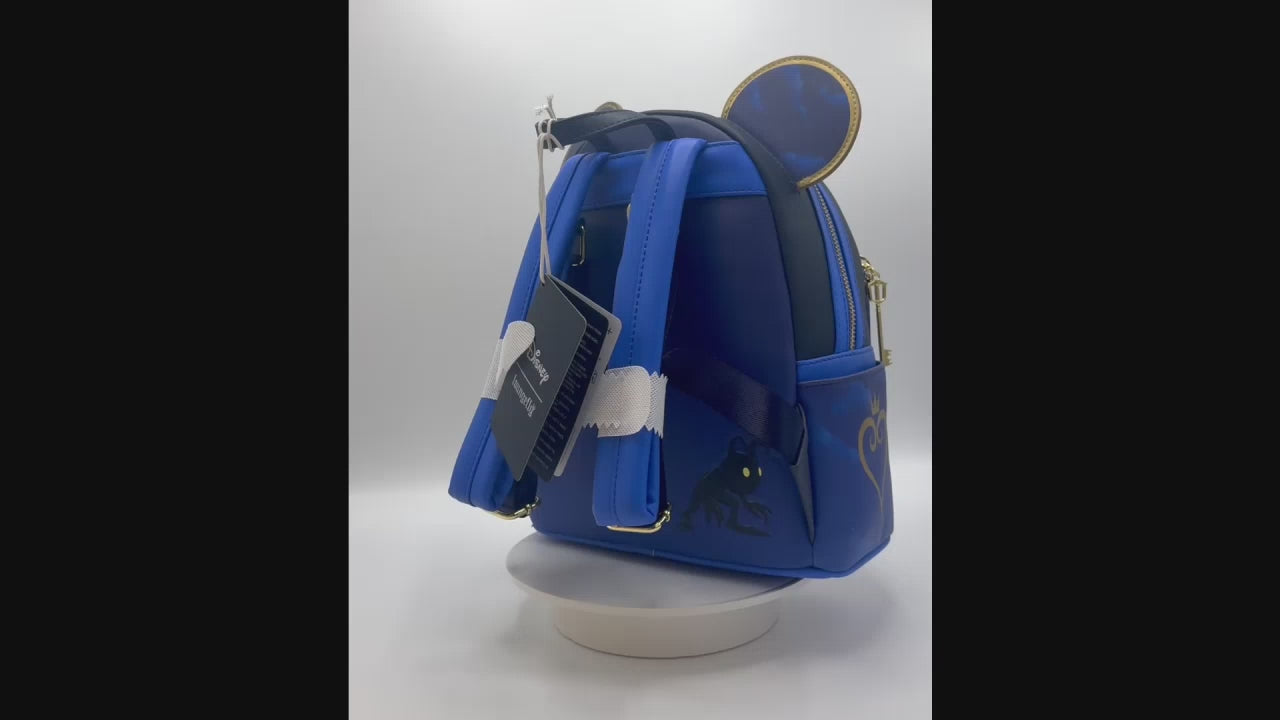 Loungefly Kingdom Hearts Mini Backpack Blue Disney Bag Video