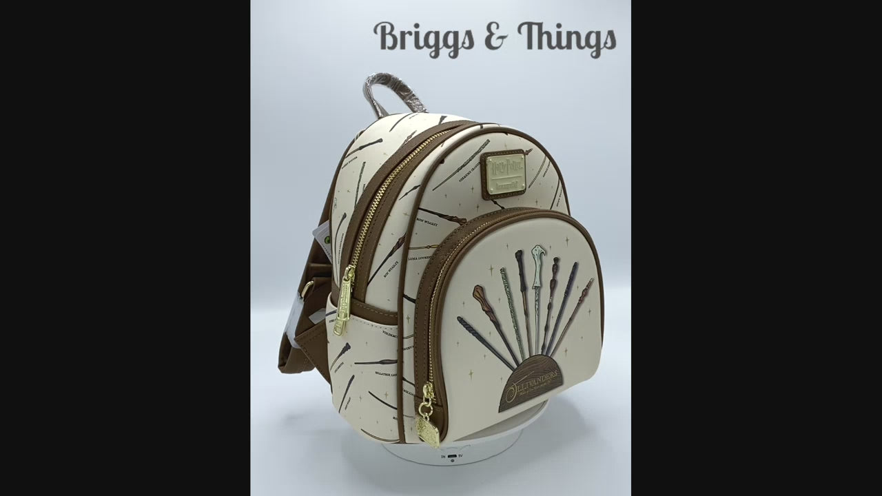 Loungefly Ollivander's Wands Mini Backpack Harry Potter AOP Bag Video