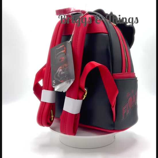 Loungefly Pennywise Derry Mini Backpack IT Light Up Cosplay Bag Video