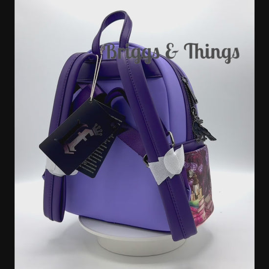 Loungefly Dark Academia Mini Backpack Books A Million Fantasy Bag Video