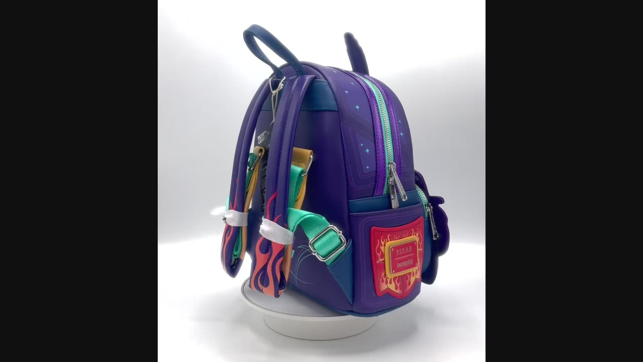 Loungefly D23 Ramone Cosplay Mini Backpack Disney Pixar Cars Glow Bag Video