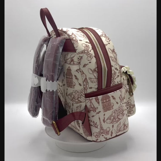 Loungefly Remy Scenic Sketches Mini Backpack Ratatouille Bag Video