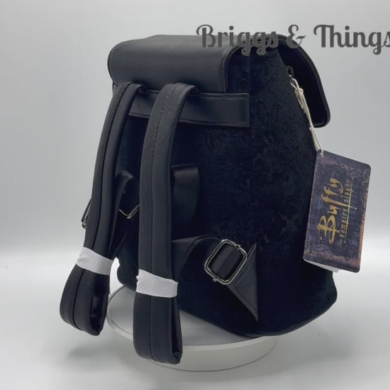 Loungefly Buffy the Vampire Slayer Mini Backpack TV Series Bag Video