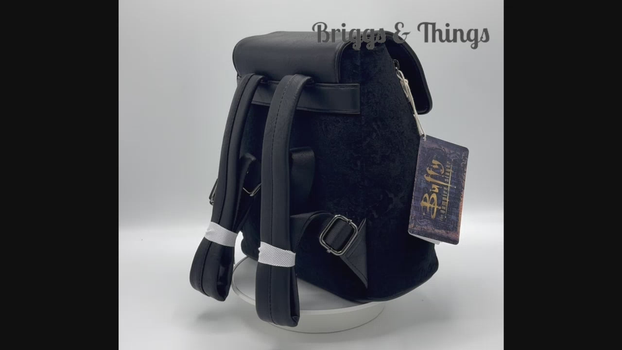 Loungefly Buffy the Vampire Slayer Mini Backpack TV Series Bag Video