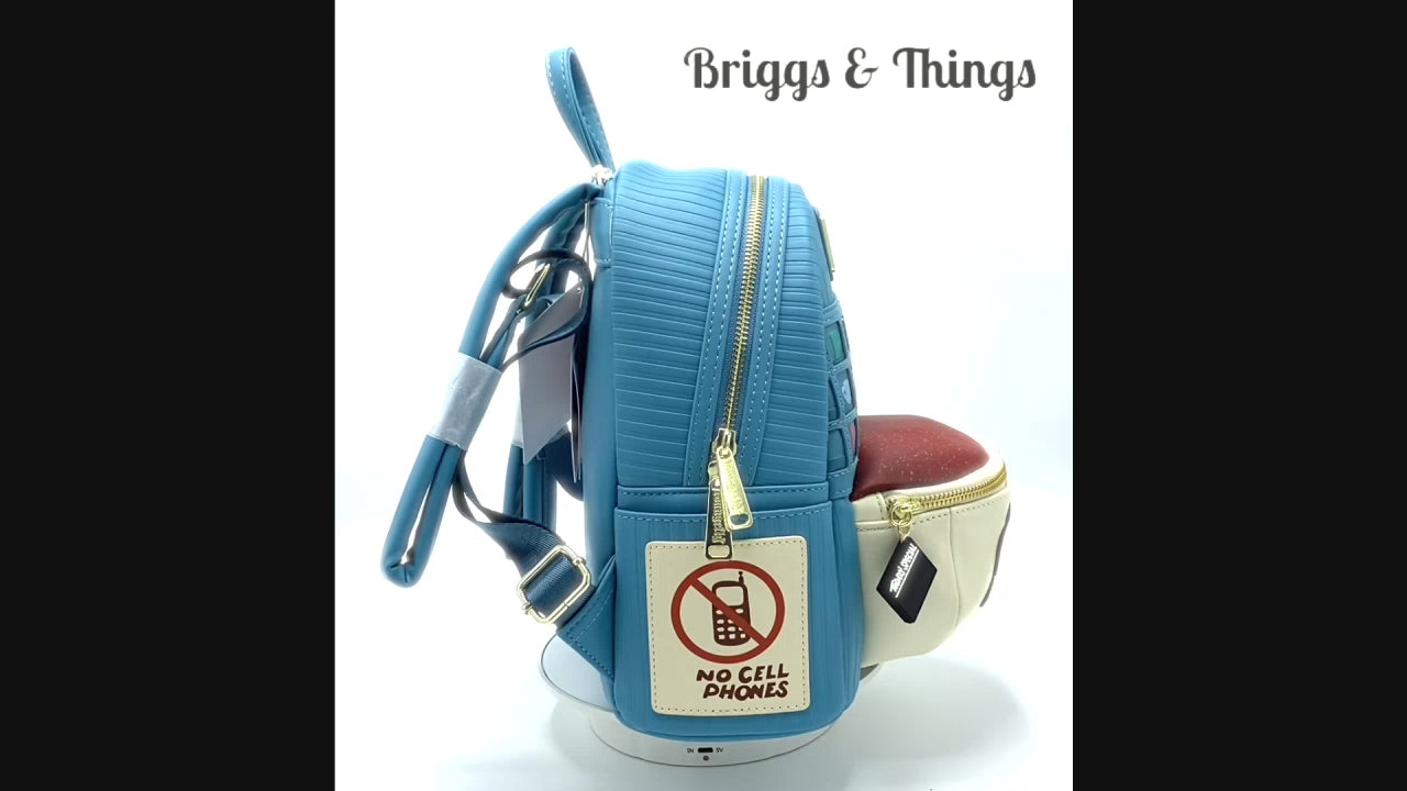Loungefly Luke's Diner Mini Backpack Gilmore Girls Coffee Bag Video