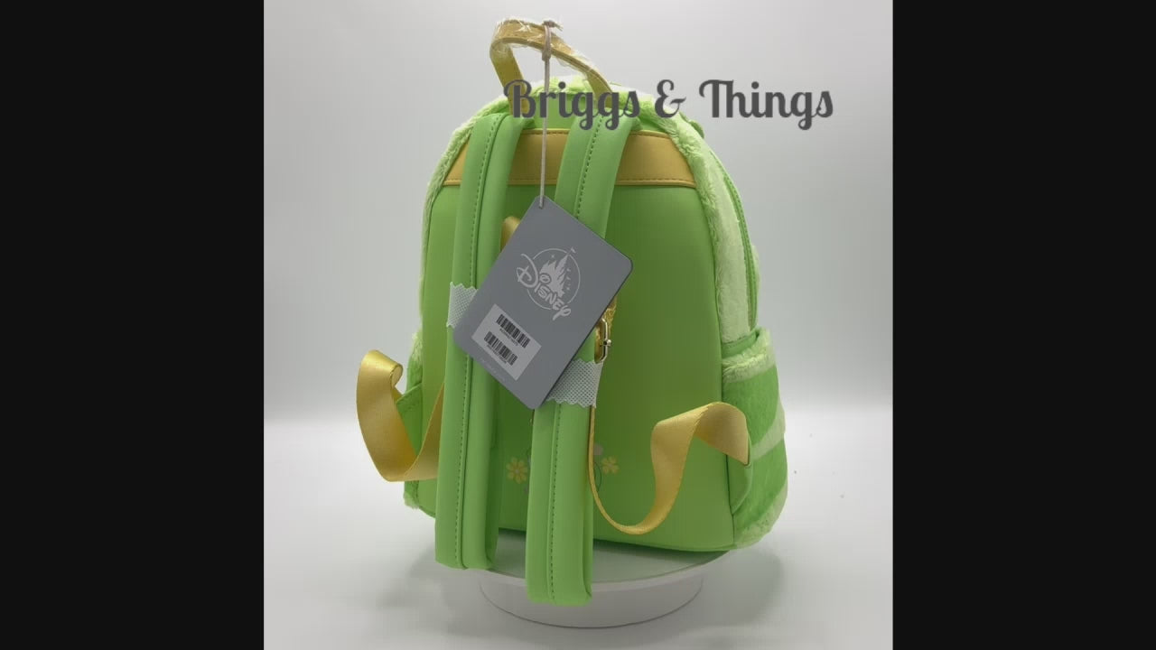 Loungefly Disney Parks Pascal Cosplay Mini Backpack Rapunzel Bag Video