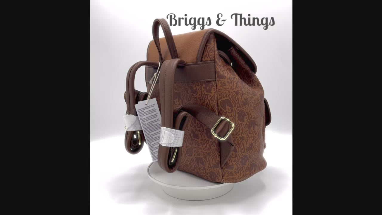 Loungefly Animal Kingdom 25th Mini Backpack Disney Parks Bag Video