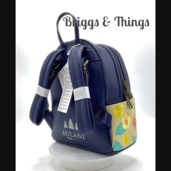 Loungefly Disney Aulani Resort Mickey Minnie Fire Pit Mini Backpack Video