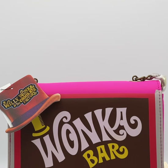 Loungefly Wonka Bar Crossbody Bag Charlie and the Chocolate Factory Video