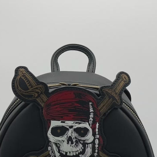 Loungefly Pirates of the Caribbean Mini Backpack Disney POTC Bag Video
