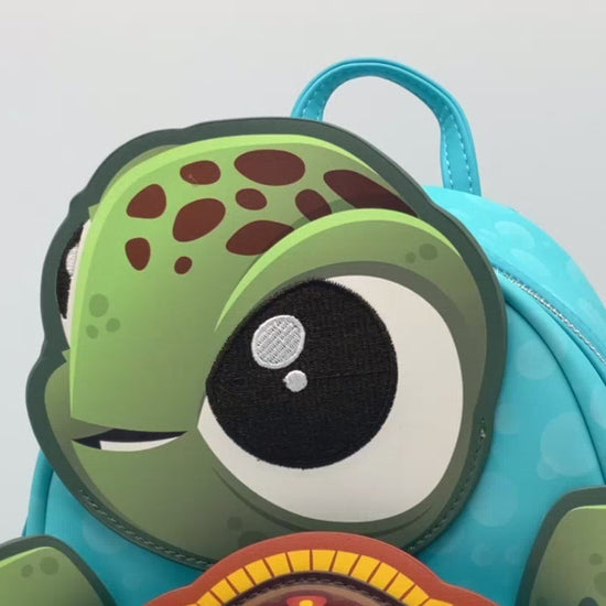 Loungefly Squirt Mini Backpack Disney Finding Nemo SDCC Cosplay Bag Video
