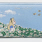 Cath Kidston Alice in Wonderland Blue Meadow Purse Disney Wallet Large Used Front