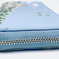 Cath Kidston Alice in Wonderland Blue Meadow Purse Disney Wallet Large Used Left Side
