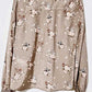 Cath Kidston Bambi Top Rose Shirt Shirred Floral Brown Blouse 12 New Without Tags Back