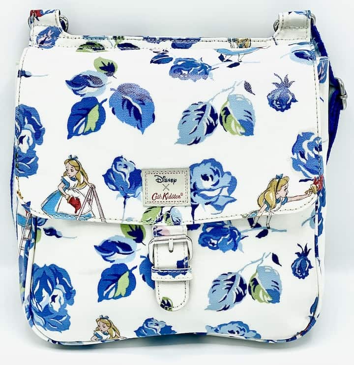 Cath Kidston Disney Alice in Wonderland Crossbody Bag Saddle Handbag Front No Strap