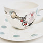 Cath Kidston Disney Alice in Wonderland Teacup Saucer Set White Rabbit Full View