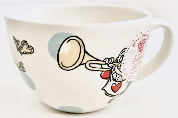 Cath Kidston Disney Alice in Wonderland Teacup Saucer Set White Rabbit Teacup Side 1