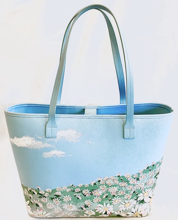 Cath Kidston Disney Alice in Wonderland Tote Bag Daisy Meadow Handbag Back