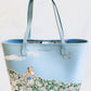 Cath Kidston Disney Alice in Wonderland Tote Bag Daisy Meadow Handbag Used Front